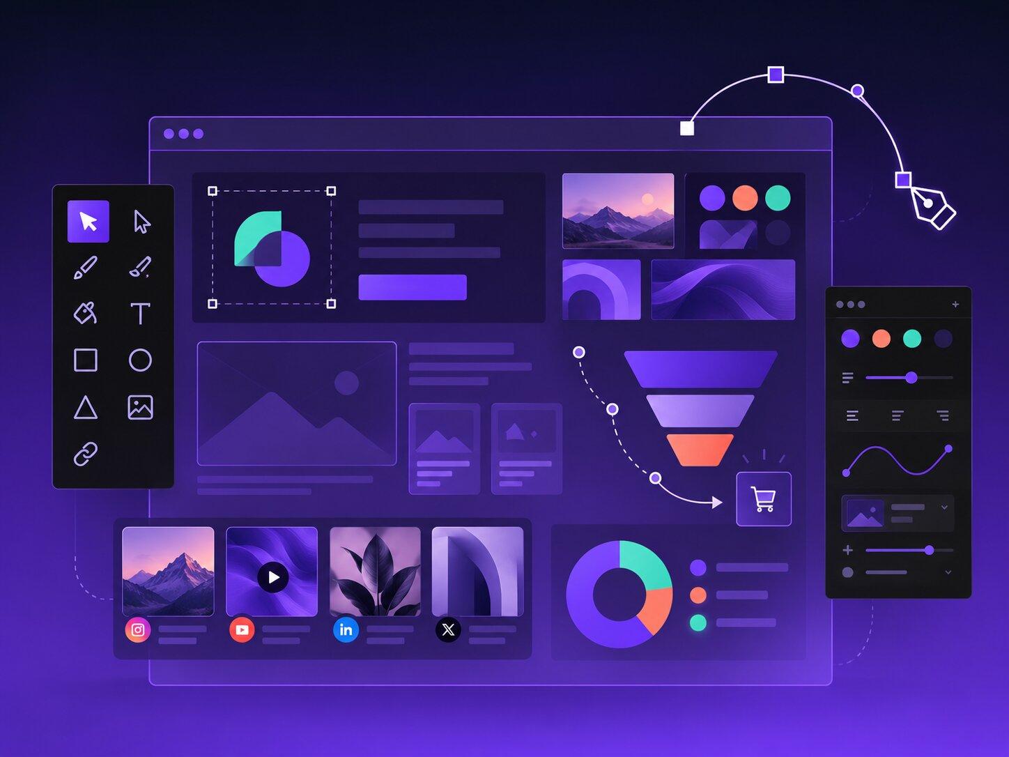 Brand, content, and digital experience design workspace