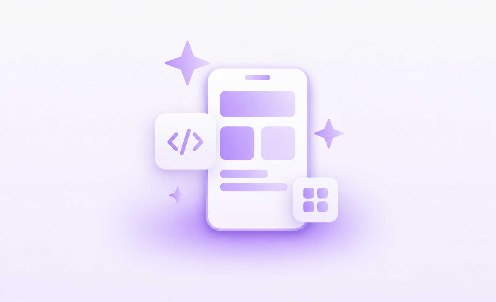 Mobile product interface representing a clear app experience