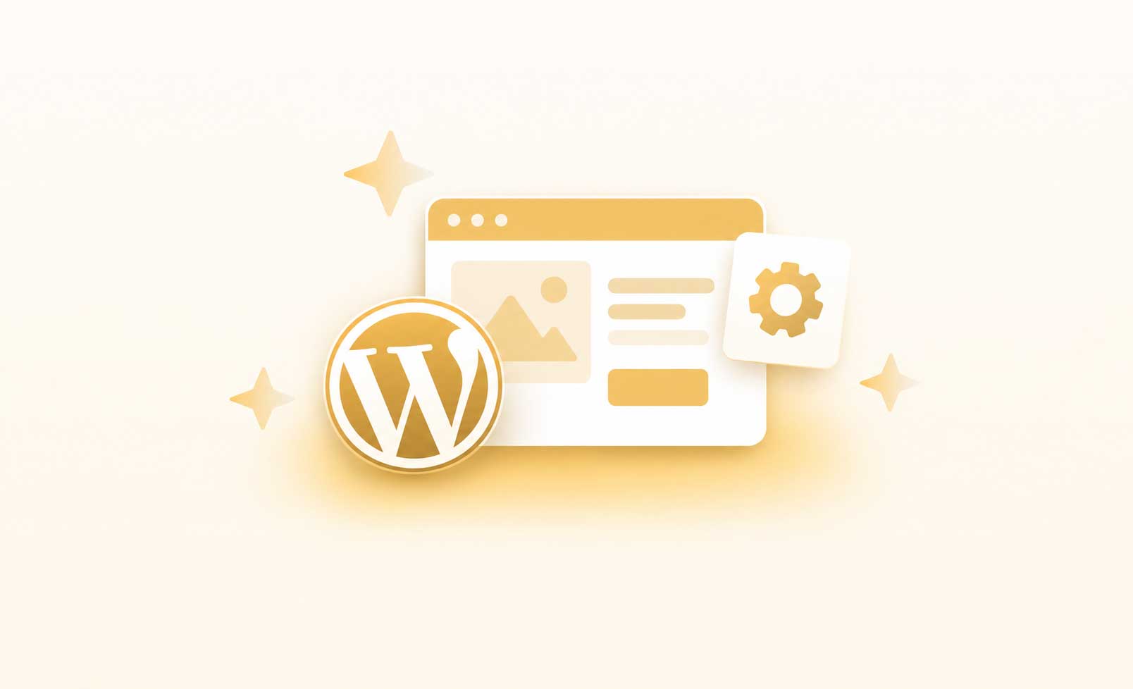 Content collaboration shapes representing an editor-friendly WordPress website