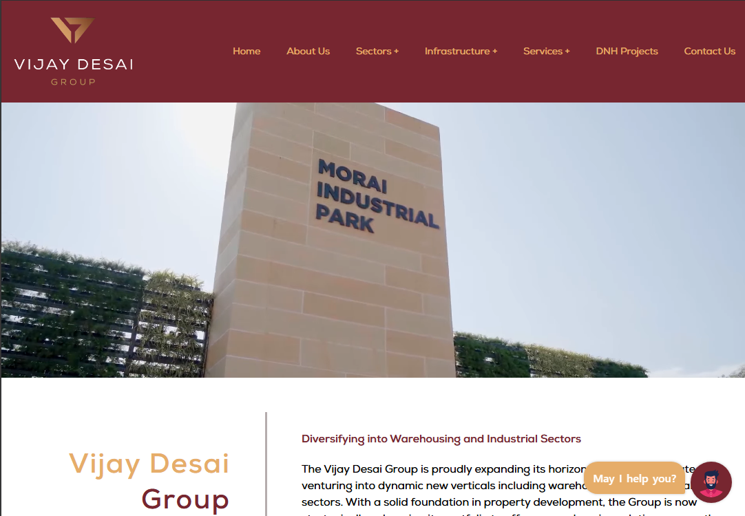 Vijay Desai Group corporate website homepage